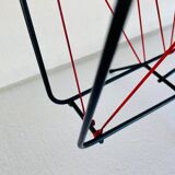 Vintage black metal magazine rack circa 19