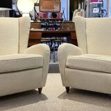 Pair of Gio Ponti inspired armchairs from the 50s
