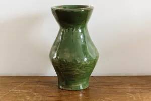 Glazed terracotta vase