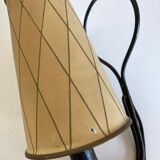 Art deco beaten iron wall lamp