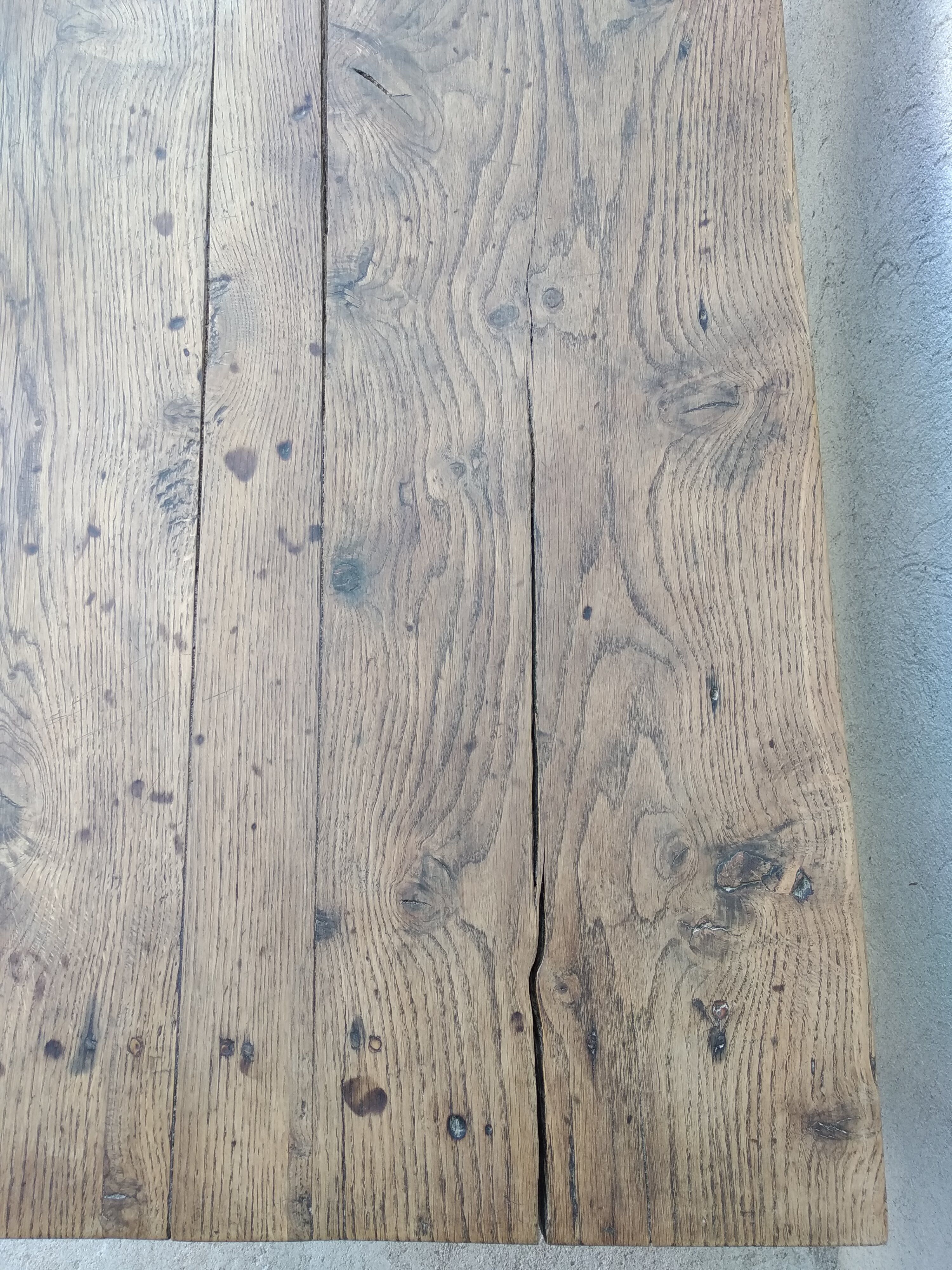 Farmhouse coffee table with solid wood drawer