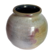 Ball vase in enamel sandstone cracked inside Indigo