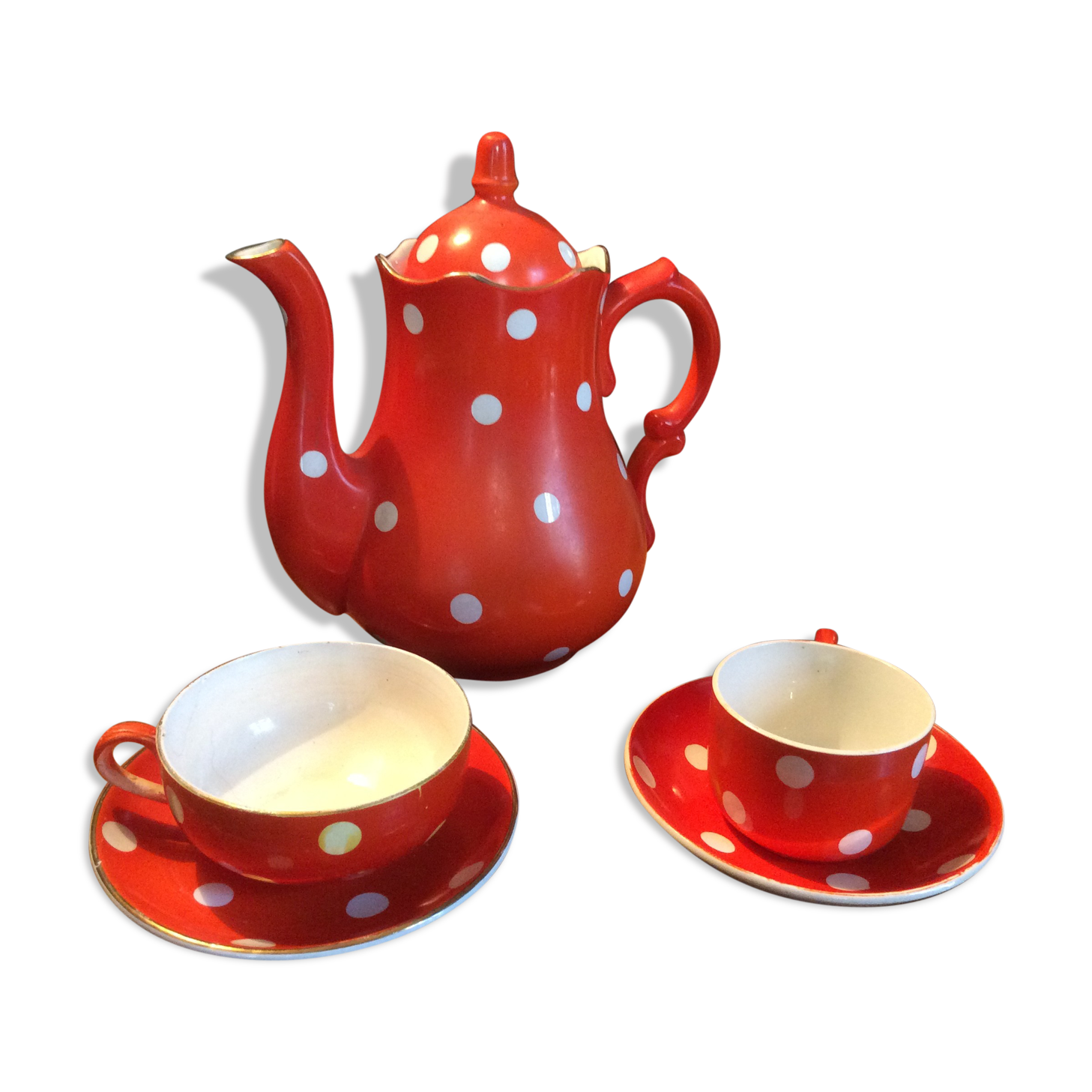 Service tea and coffee from the 1940s - 36 rooms - Sarreguemines & Digoin