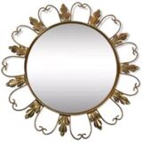 50s “witch’s eye” sun mirror. deknudt hollywood regency
