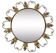 Miroir soleil " œil-de-sorcière " 50s. deknudt hollywood regency