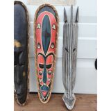 3 wooden masks from Africa