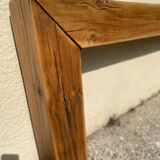 Solid oak beam console