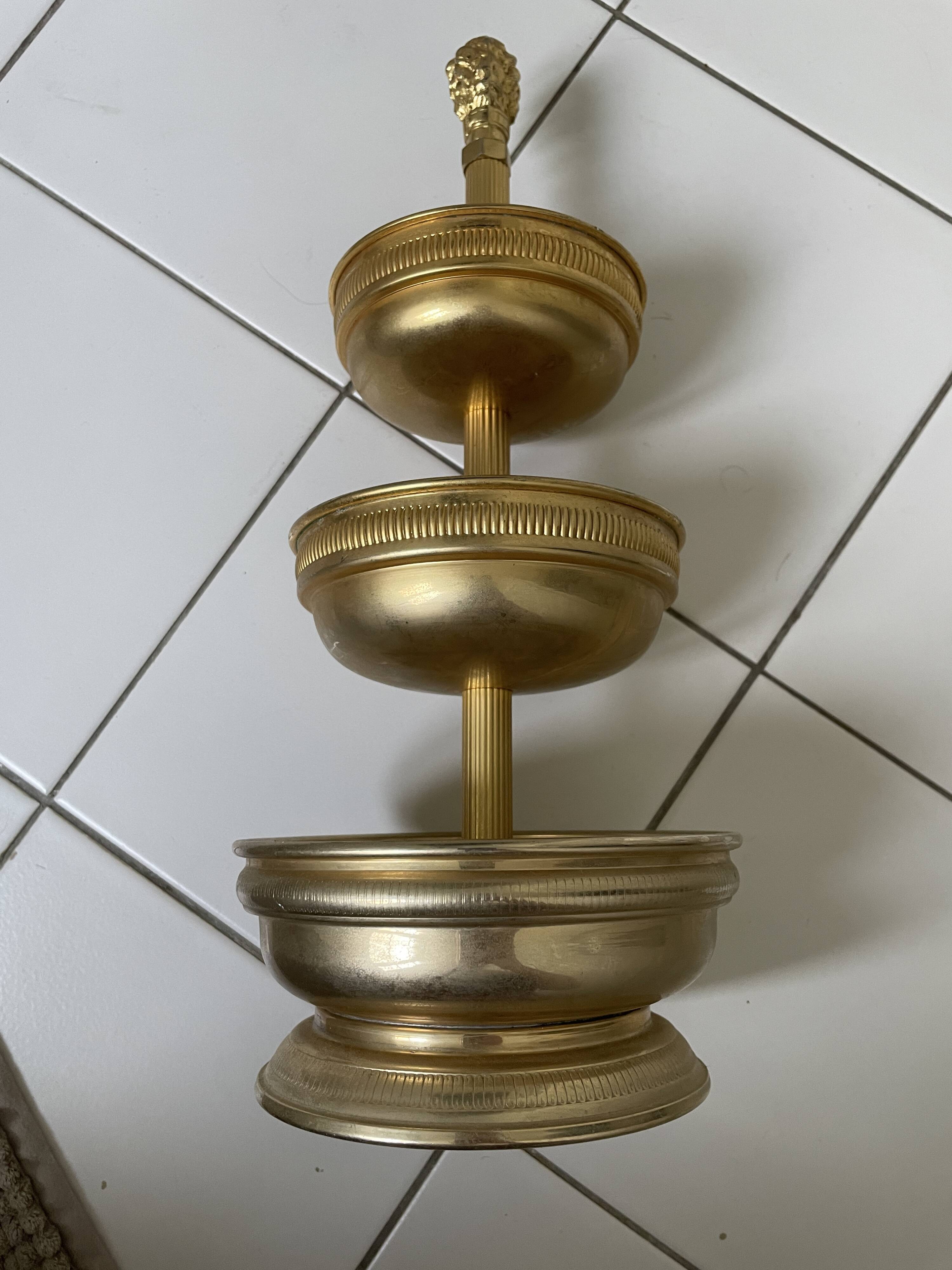 Serviteur laiton doré vintage