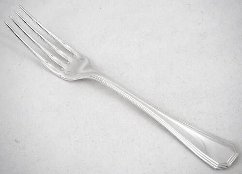 Christofle America 12 dessert forks, 17 cm, silver-plated, excellent condition.