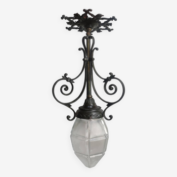 Art deco chandelier suspension