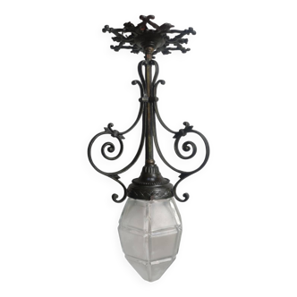 Art deco chandelier suspension