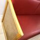 Banquette cannage vintage, 1980