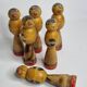 Children's bowling in painted wood