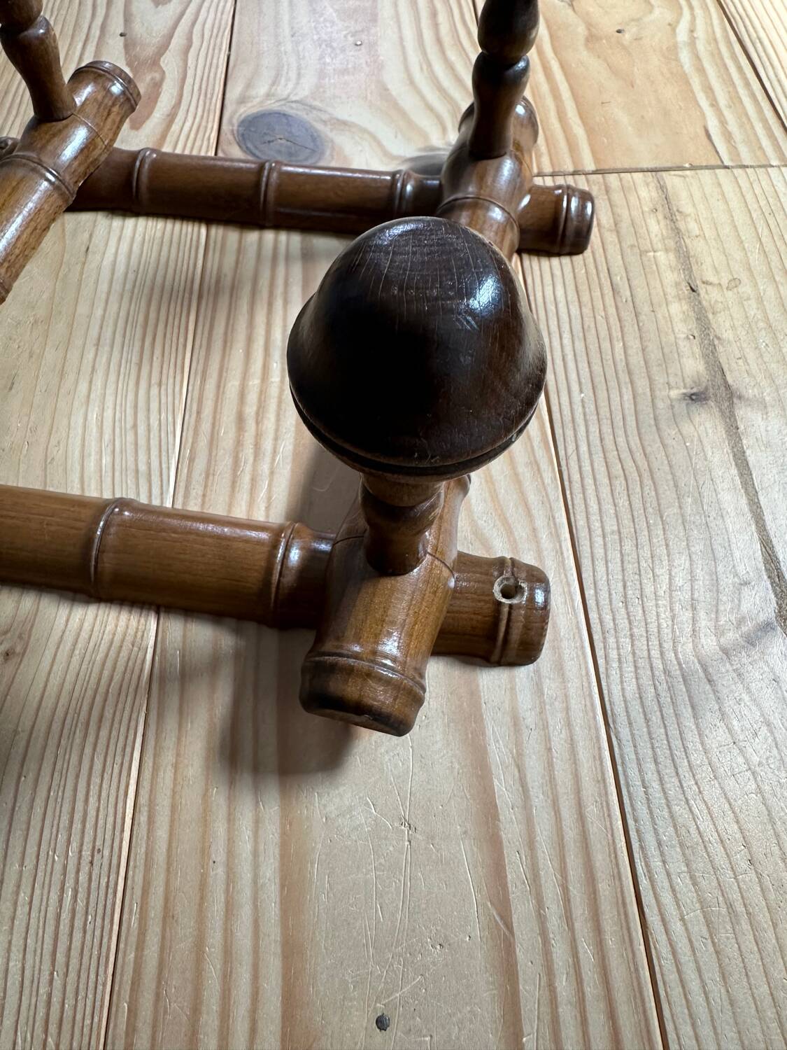 Porte manteau accordéon imitation bambou