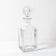 Mid-Century Crystal Whiskey Decanter: Italian Glass Liquor Carafe, 1960s