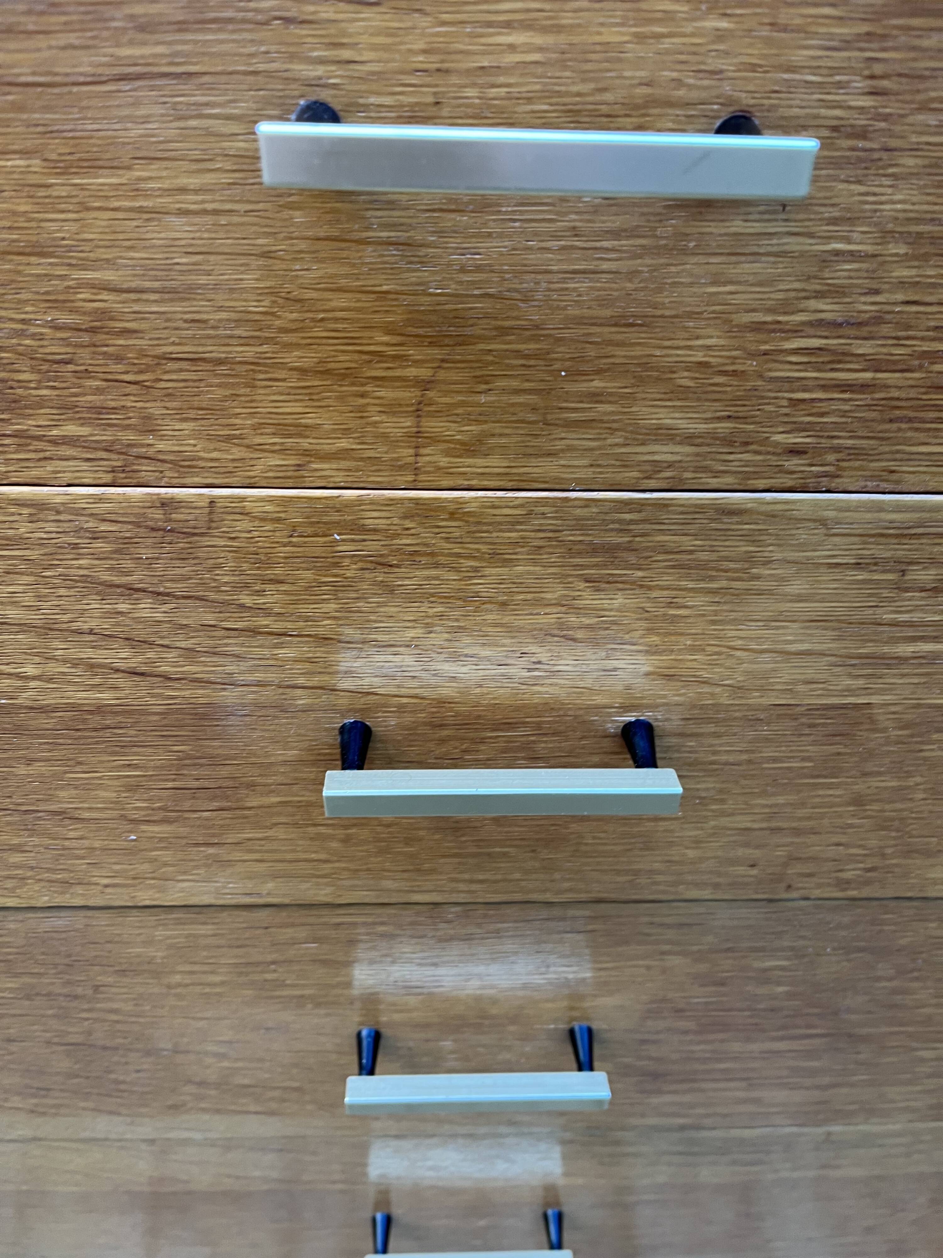 Scandinavian wooden chest of drawers from the 1960s