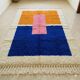 Handmade pure wool rug with colourful patterns 1.5/3.5 m