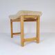 Modern Scandinavian stool in pine and sheepskin, Sweden, 1970s