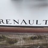 Large vintage screen-printed mirror - Renault 1928 -