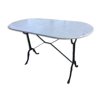 Table de bistrot en marbre