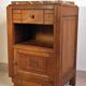 Art Deco bedside table in wood and marble