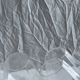 Small geometric carafe with diamond-shaped stopper and its 4 glasses