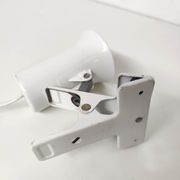 Spot lamp with clip Lita metal white 70s