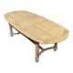 Solid oak farmhouse table with extensions
