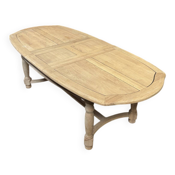 Table de ferme en chêne massif avec rallonges