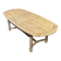 Solid oak farmhouse table with extensions