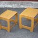 Scandinavian style nesting table set, coffee table, bedside table.