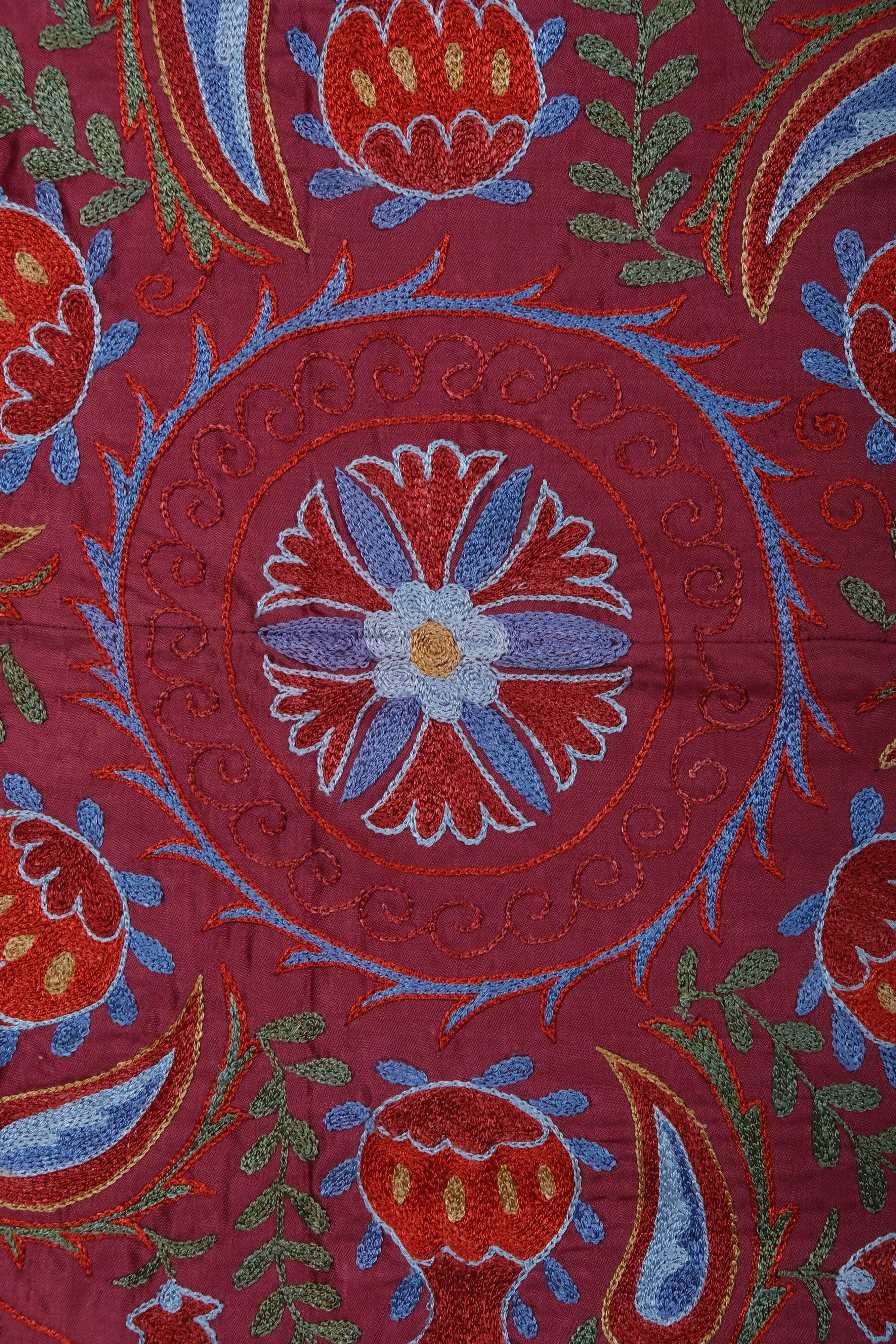 Hand knotted rug, vintage Turkish rug 94x189 cm