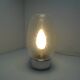 Vintage chrome and bubble glass wall lamp