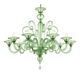Chandelier en verre de Murano vert vénitien par Simoeng pour Simoeng
