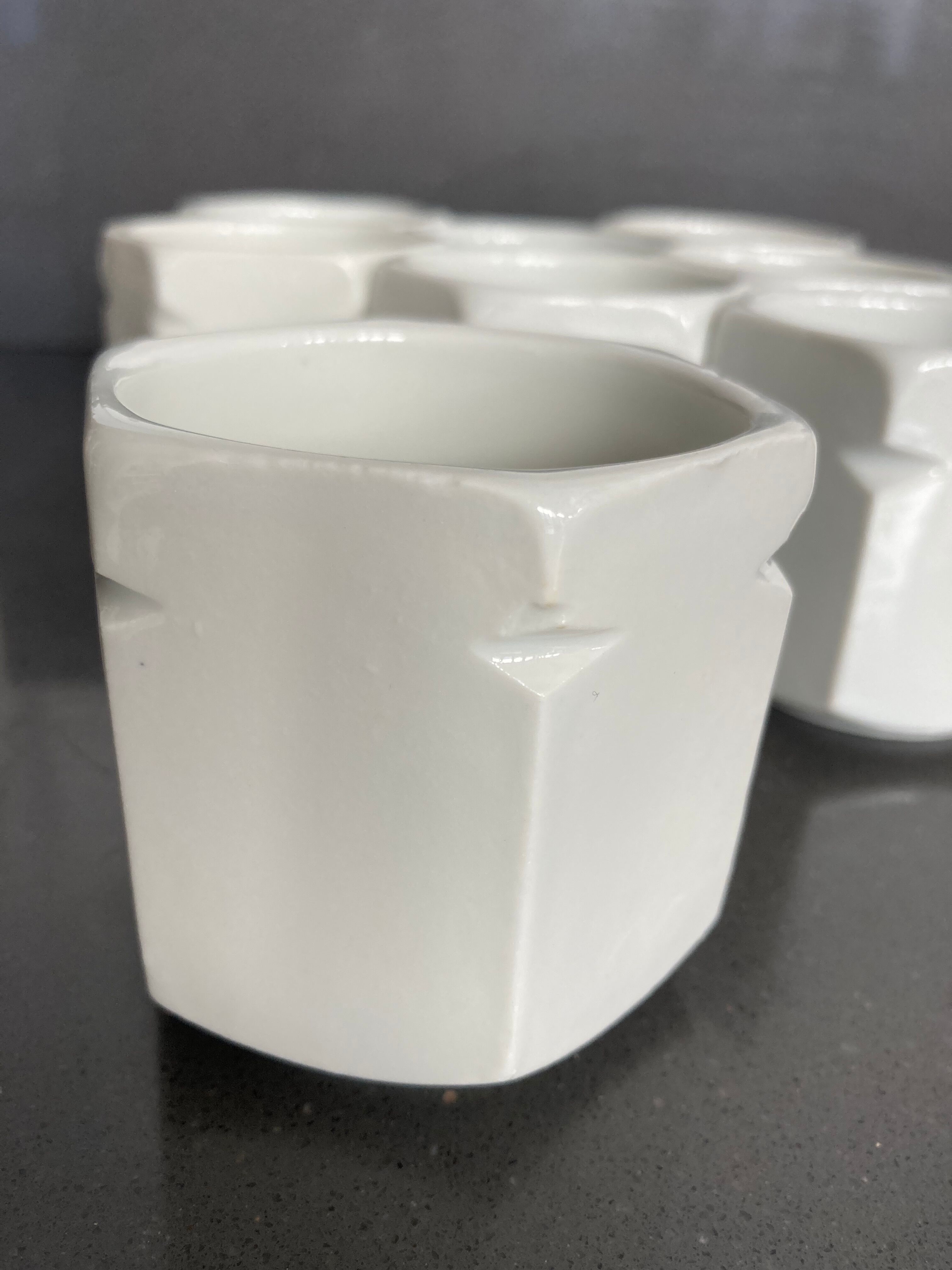 set of 8 jars yogurt porcelain Yalacta