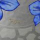 Glass ceiling light signed Aurys