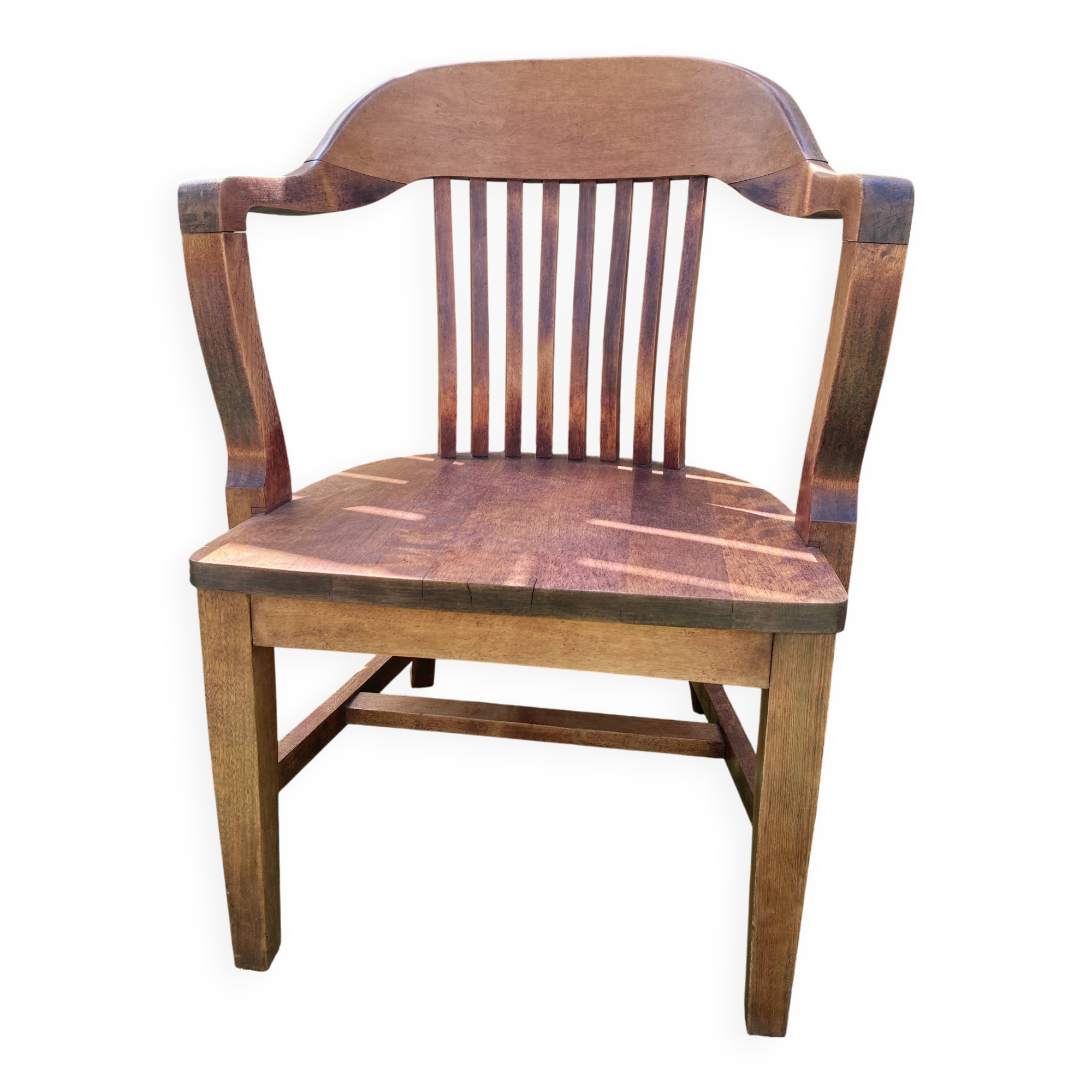 Exotic wood armchair