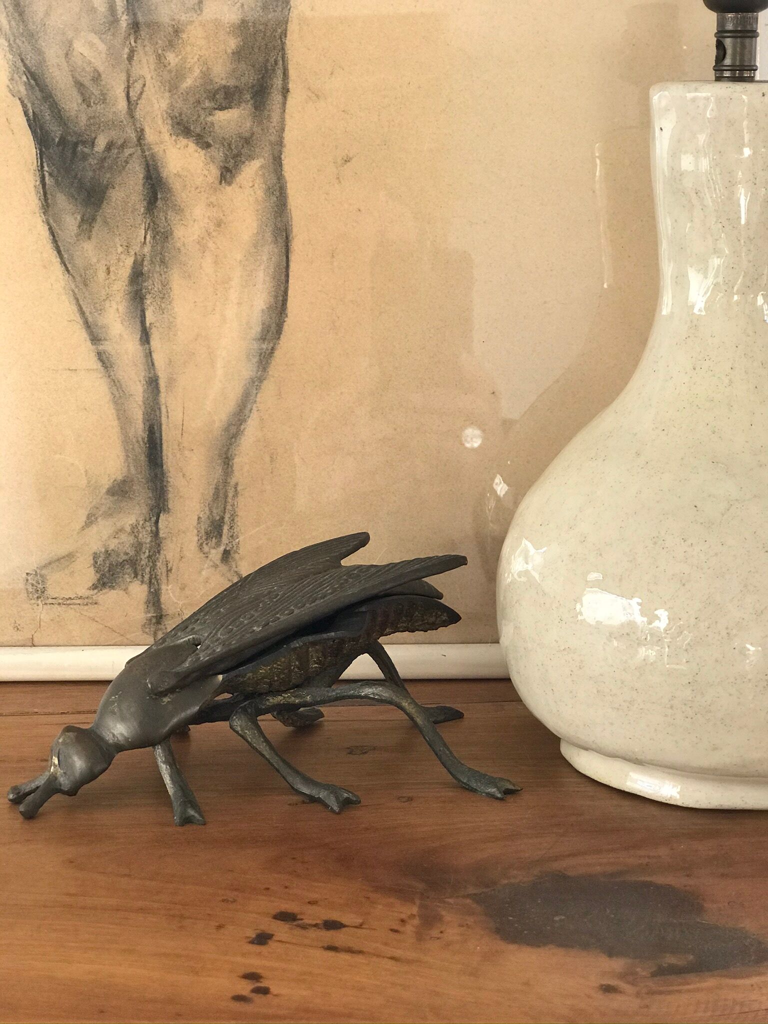 Ancient ceramic lamp