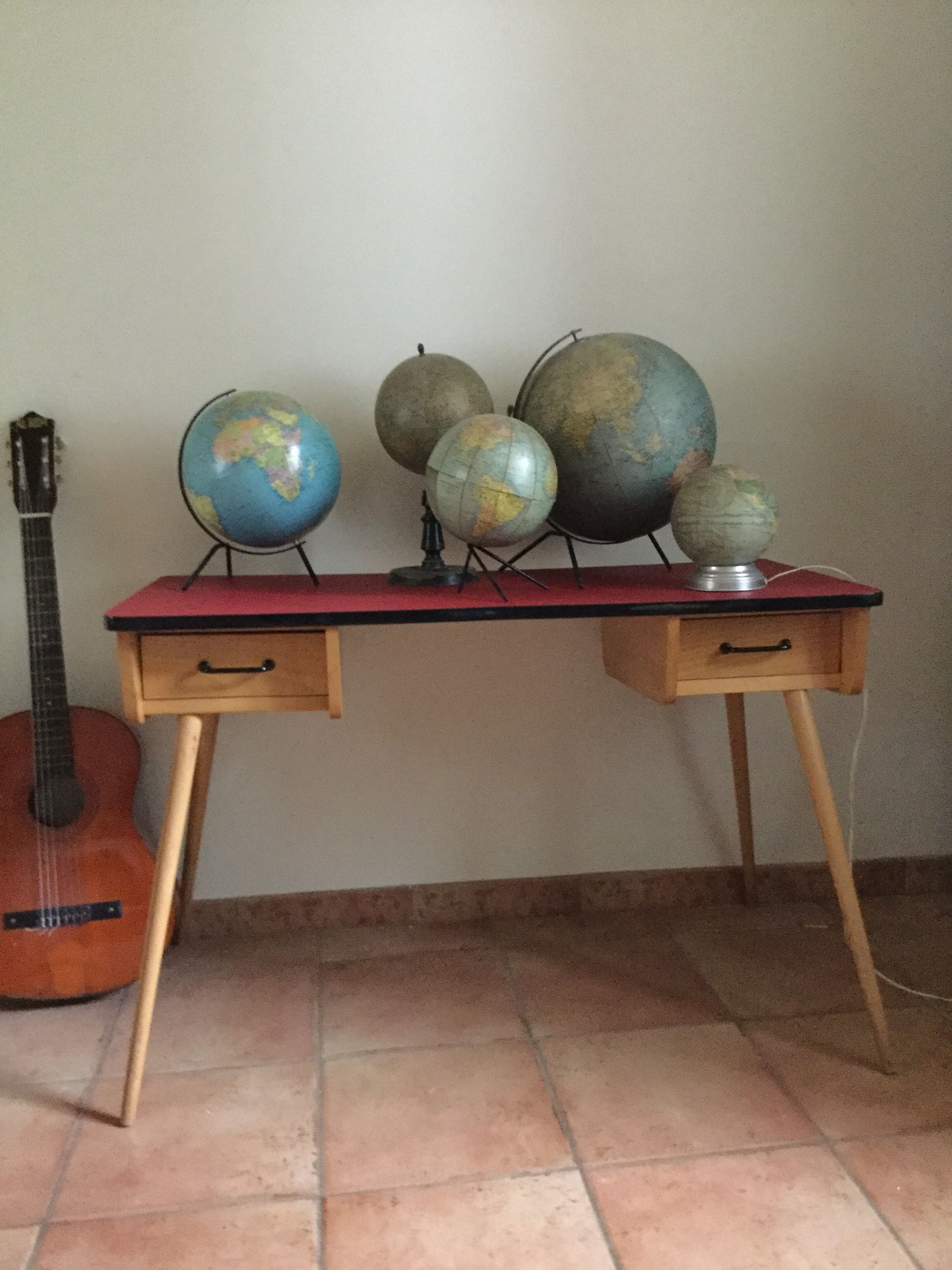 Vintage compass feet desk