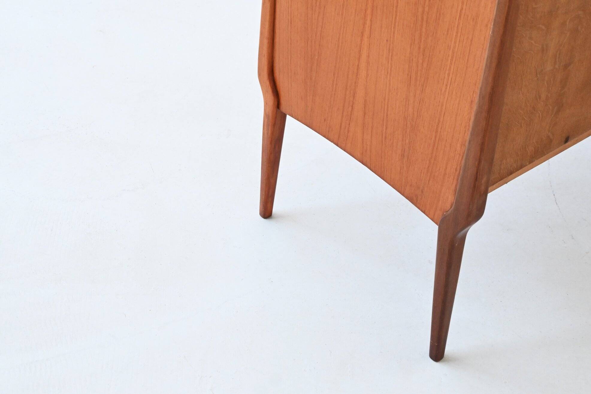 Bosteels Meubelen unique small sideboard in walnut Belgium 1970