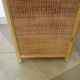 Vintage Library - 2 drawers - Woven rattan cupboard - 1980s - natural