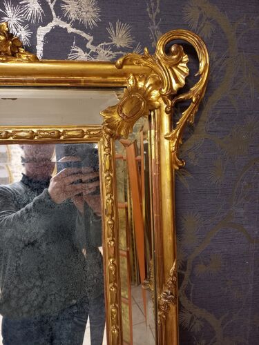 Miroir époque Napoléon III 163  x 109 cm