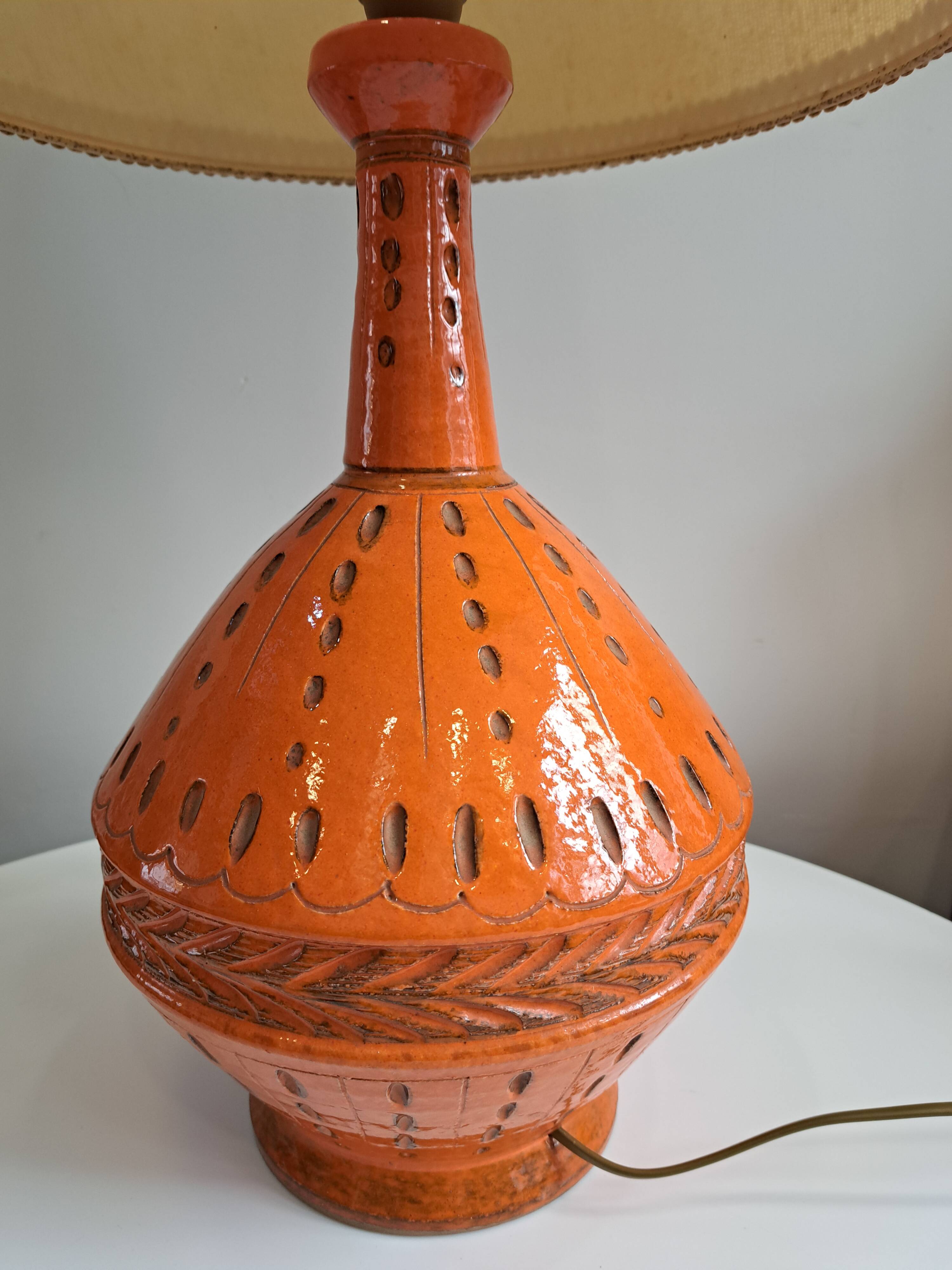 Italian ceramic lamp from the 70s