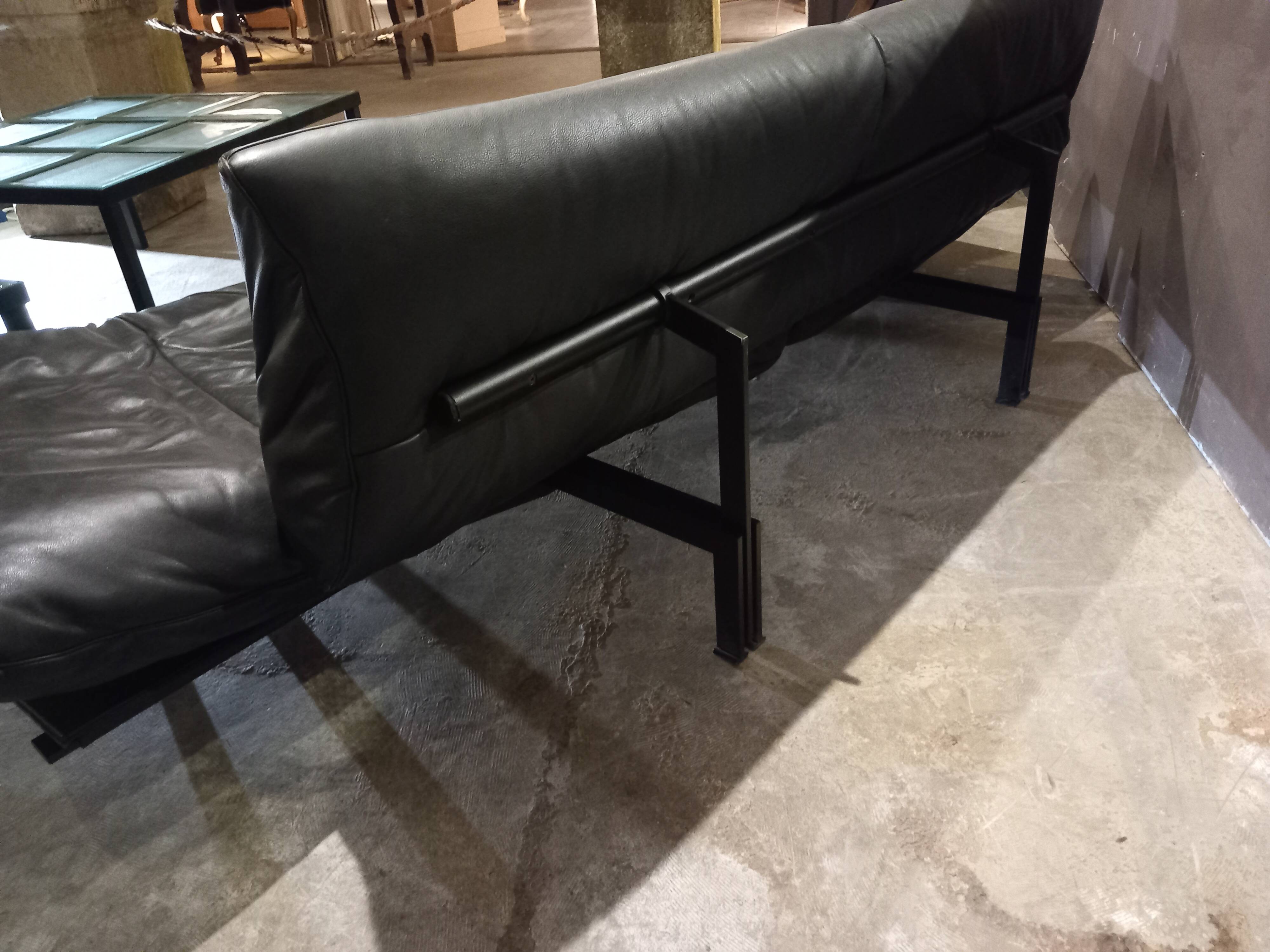 De Sede leather sofa 1980 design Reto Frigg