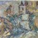Village Bell Tower – Impressionist Oil Painting