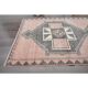 Vintage Turkish Oushak Wool Runner Handmade Wool Runner Rug 123x376