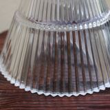 Brass and streaked glass sconce