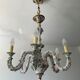 Old chandelier Capodimonte porcelain Italy 6 arms