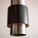 Large Danish aluminum pendant light, Zénith model by Jo Hammerborg for Fog & Mørup 1960.