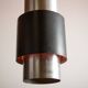 Large Danish aluminum pendant light, Zénith model by Jo Hammerborg for Fog & Mørup 1960.